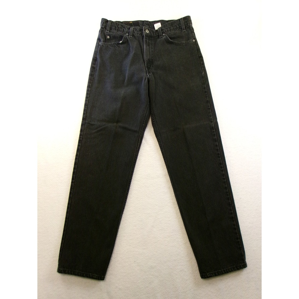 Levis 550 Relaxed Fit Black Jeans Mens 34x32 Orange Tab Made in USA 1997 Vintage